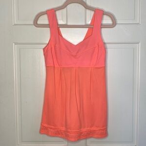 Lululemon Elevate Tank Top in Bright Coral
